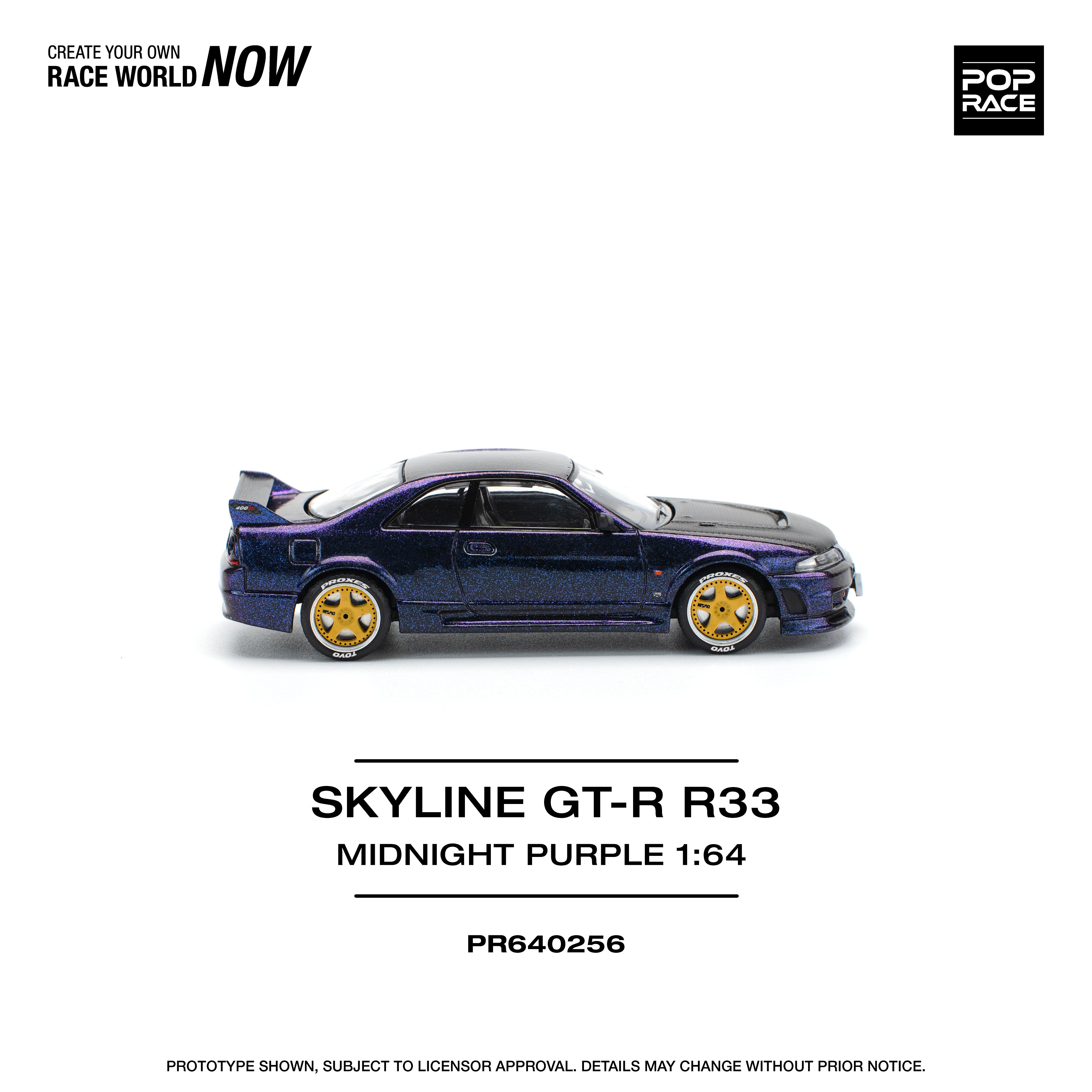 POPRACE 1/64 SKYLINE GT-R R33 & BNR32セット Preorder] POPRACE 1:64