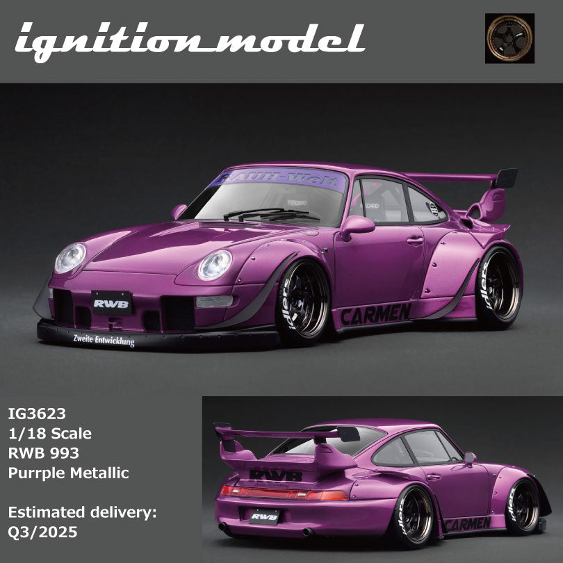 ミニカー ignition model 1:18 RWB purple 1/18 Ignition Model