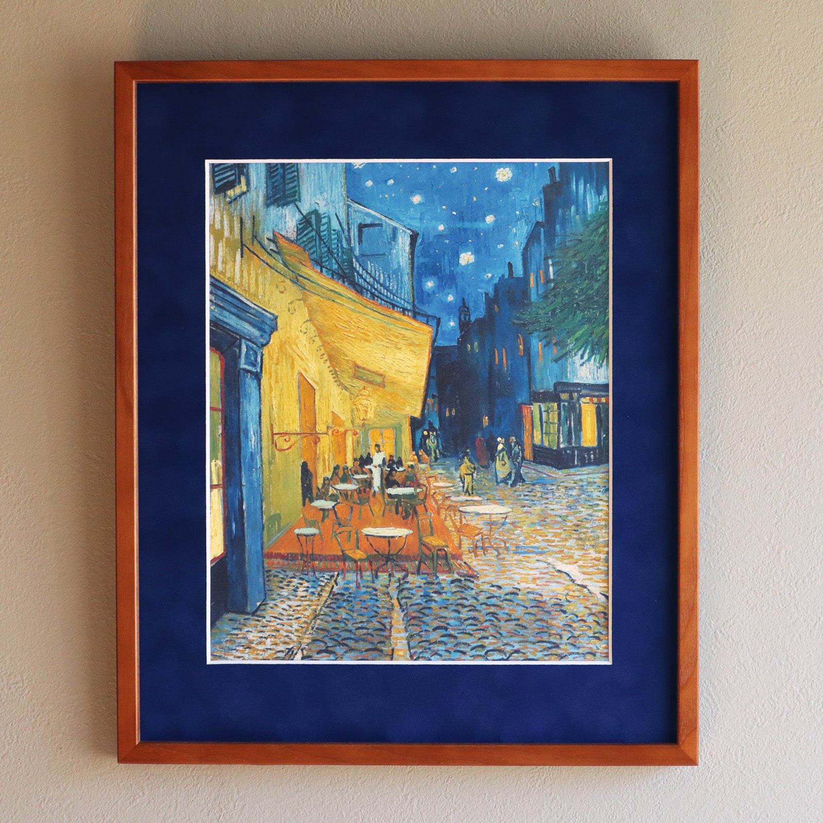 ゴッホ 夜のカフェテラス 装飾フレーム付き【贋作】 ゴッホ 夜のカフェ