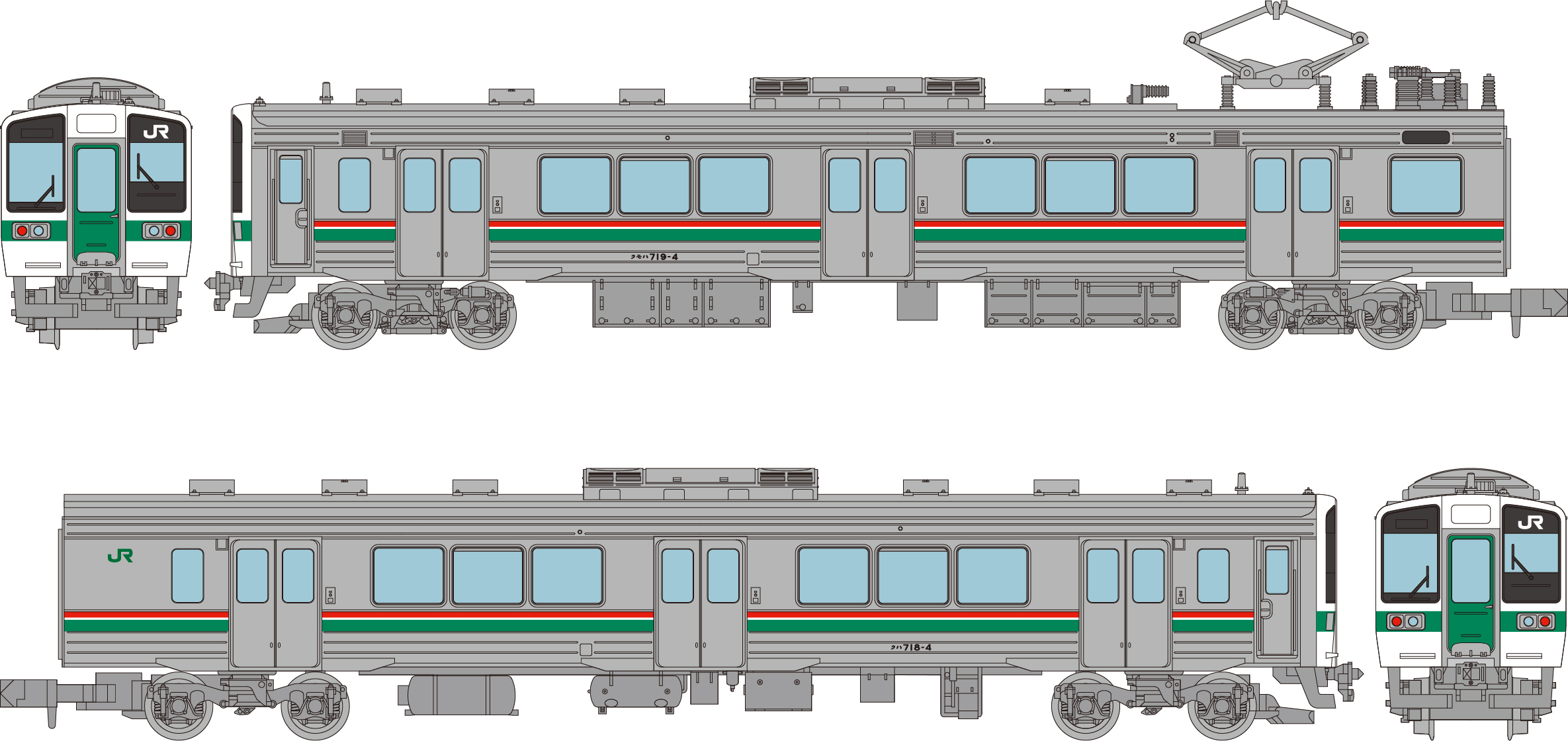 トミーテック 266693 鉄道コレクション JR719系0番代 東北本線 2両
