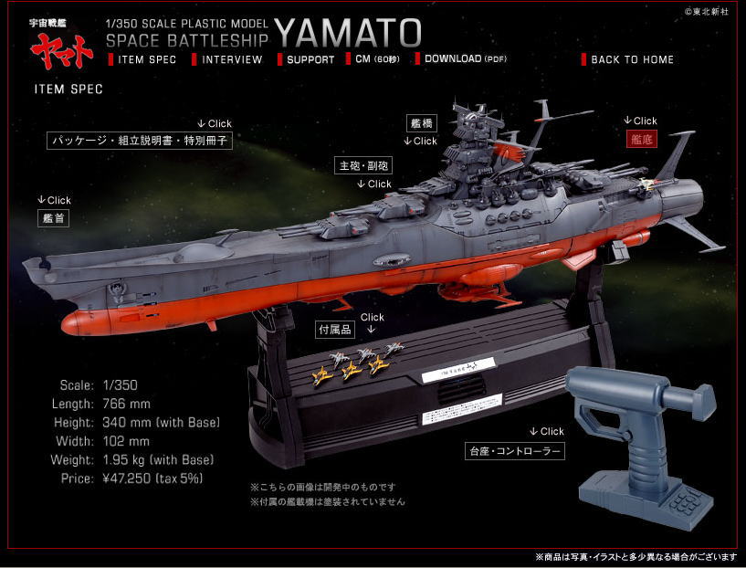 宇宙戦艦ヤマト 1/350 プラモデル 未組立 BANDAI バンダイ Amazon | 1