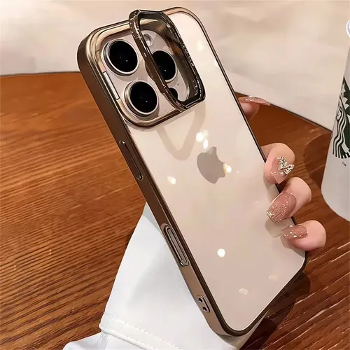 Case Câmera Flip Desert Titanium Para iPhone 16 Pro,max Luxo