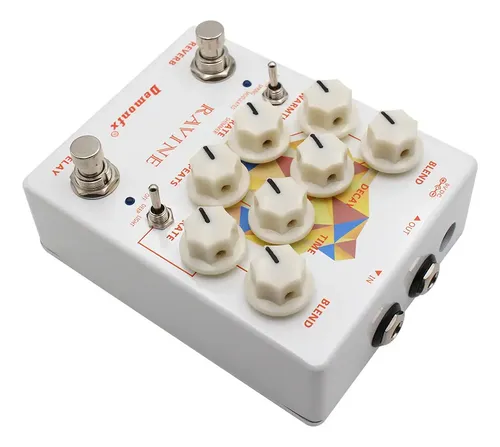 Demonfx Ravine - Clone Keeley Caverns Delay Reverb V2 Branco
