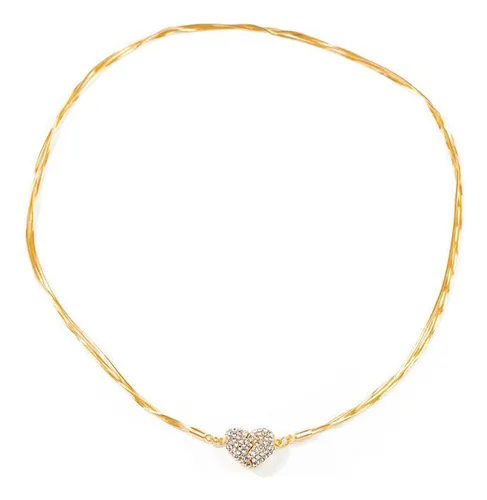 O Magnetic Patchwork Necklace Magnetic Buckle Necklace For W