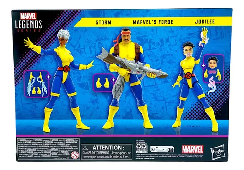 Marvel Legends X-men 60th - Forge, Storm & Jubilee - 3-pack