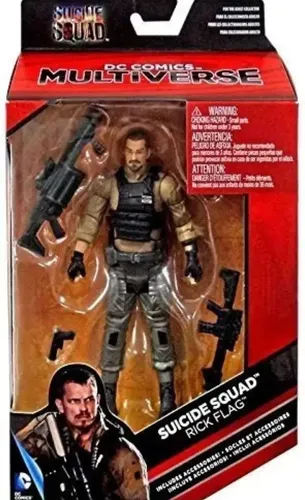 Coleção de figuras multiversas do esquadrão suicida Rick Flag Dc
