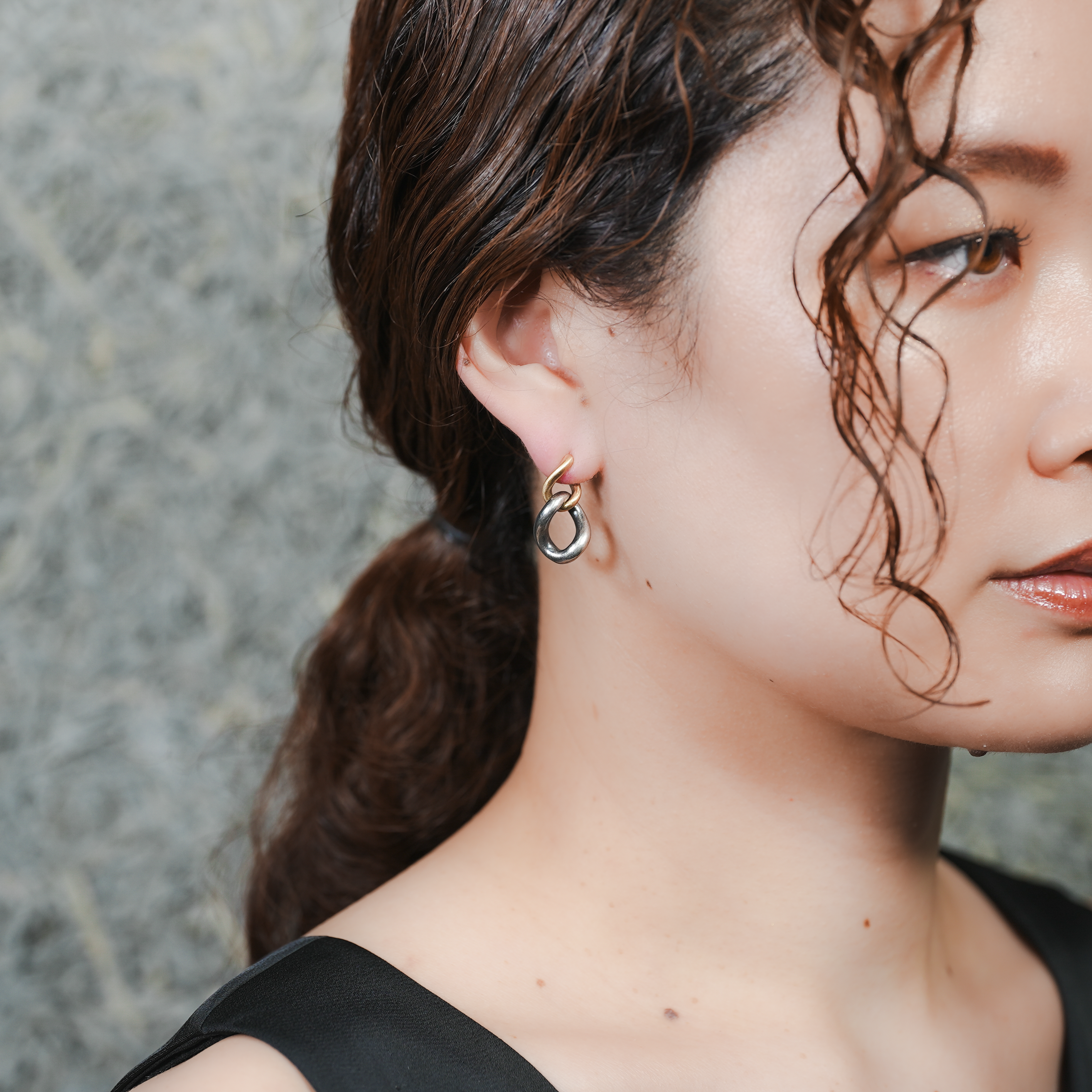 hum ハム HUMETE GRADATION CHAIN PIERCED EARRINGS et-P127 ピアス