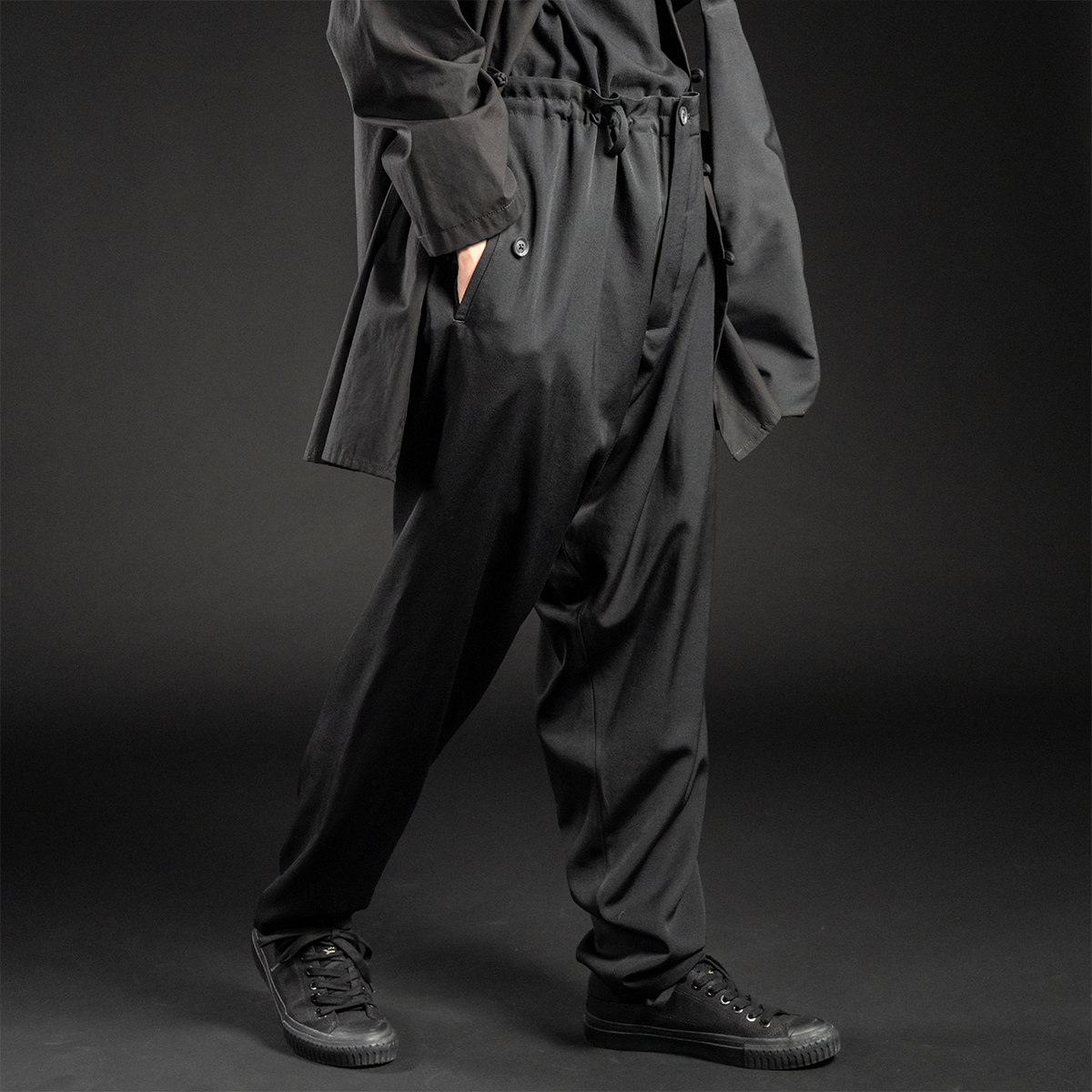Yohji Yamamoto 】レーヨンバルーンカラスパンツ Yohji Yamamoto