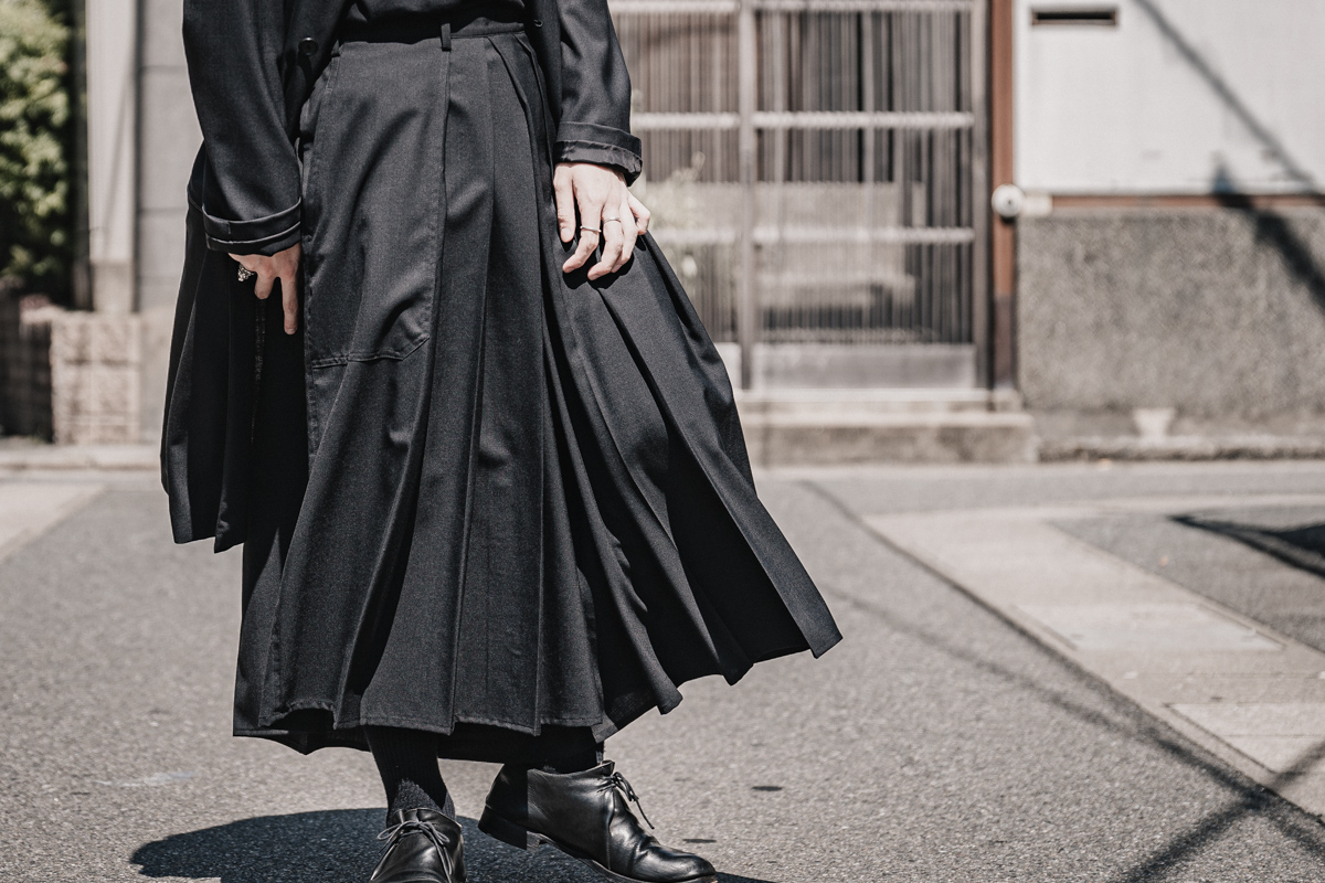 ヨウジヤマモト 袴パンツ 18ss yohji yamamoto pour homme袴パンツ