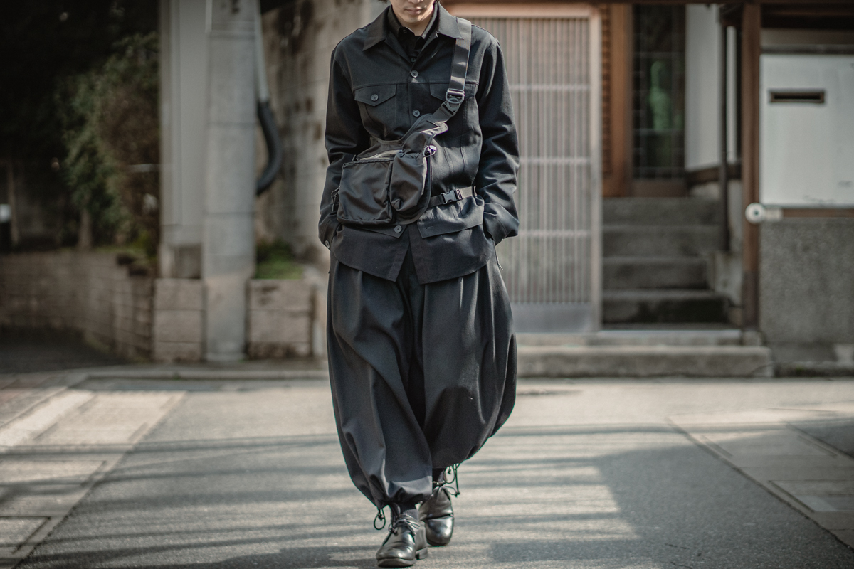 ヨウジヤマモト メンズ 黒 サルエルパンツ バルーンシルエット サイズ3