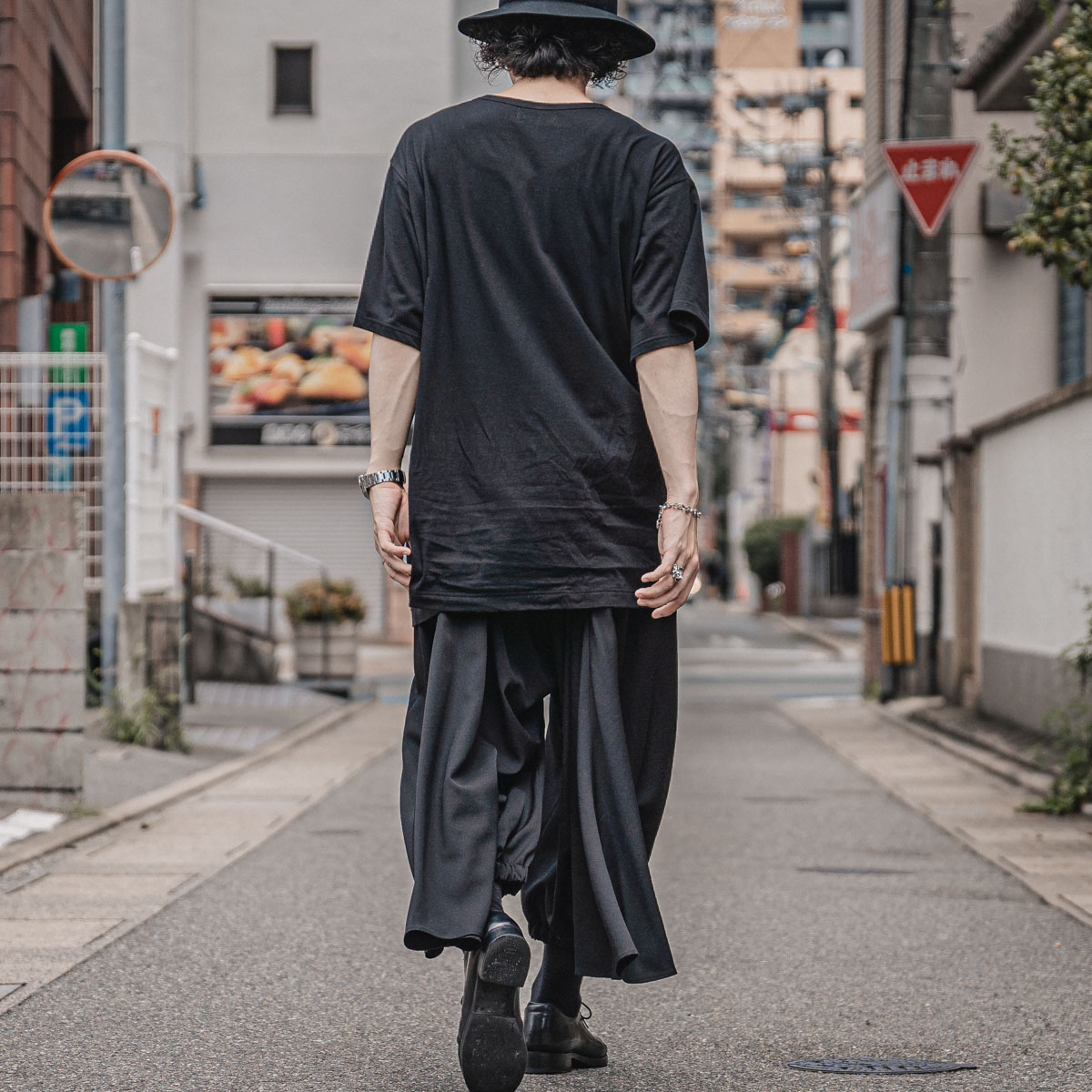yohji yamamoto カラスパンツウールギャバジン