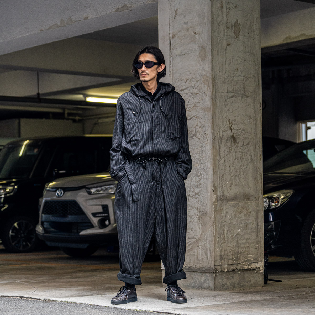 yohji yamamoto POUR HOMME / 23SS/Jumpsuit Hoodie/ジャンプスーツ