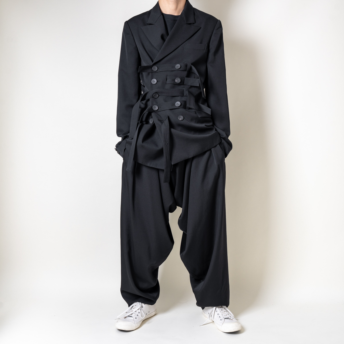 yohji yamamoto pour homme 腰巻ドレープパンツ yohji yamamoto pour