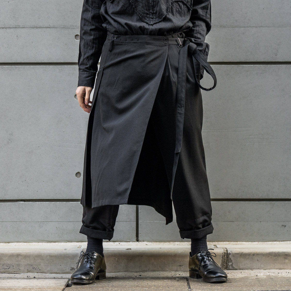 ヨウジヤマモトプールオム ラップパンツ Yohji Yamamoto POUR HOMME