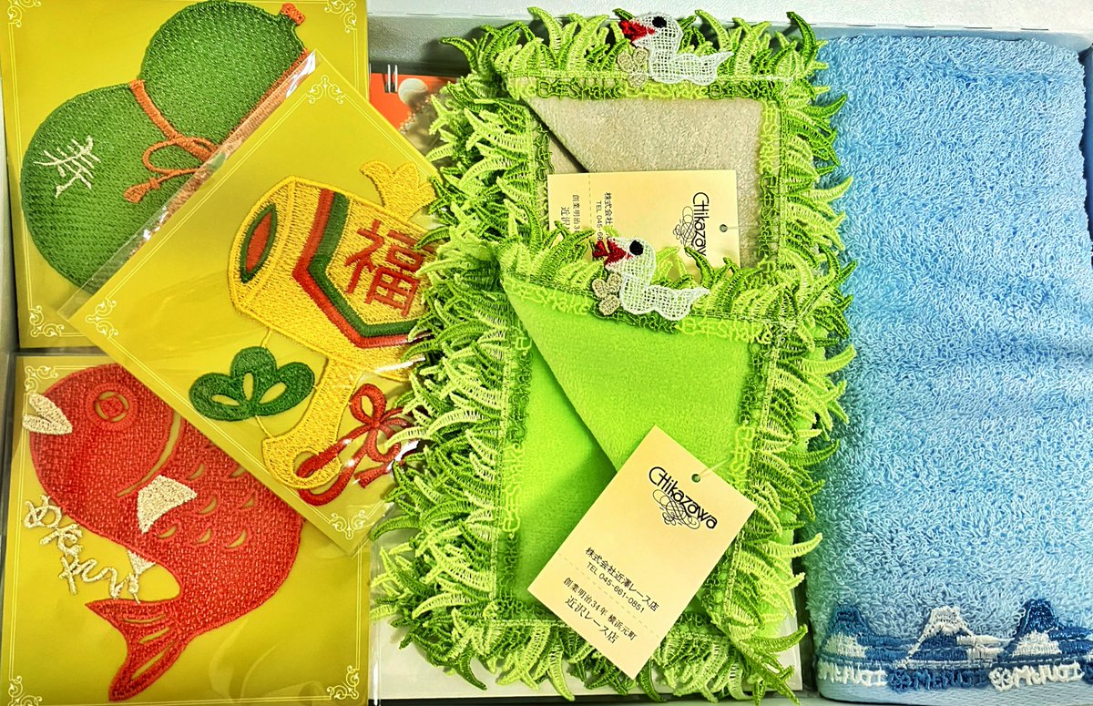 近沢レース ヘビ2025干支福袋 近沢レース店 干支巳タオルハンカチ