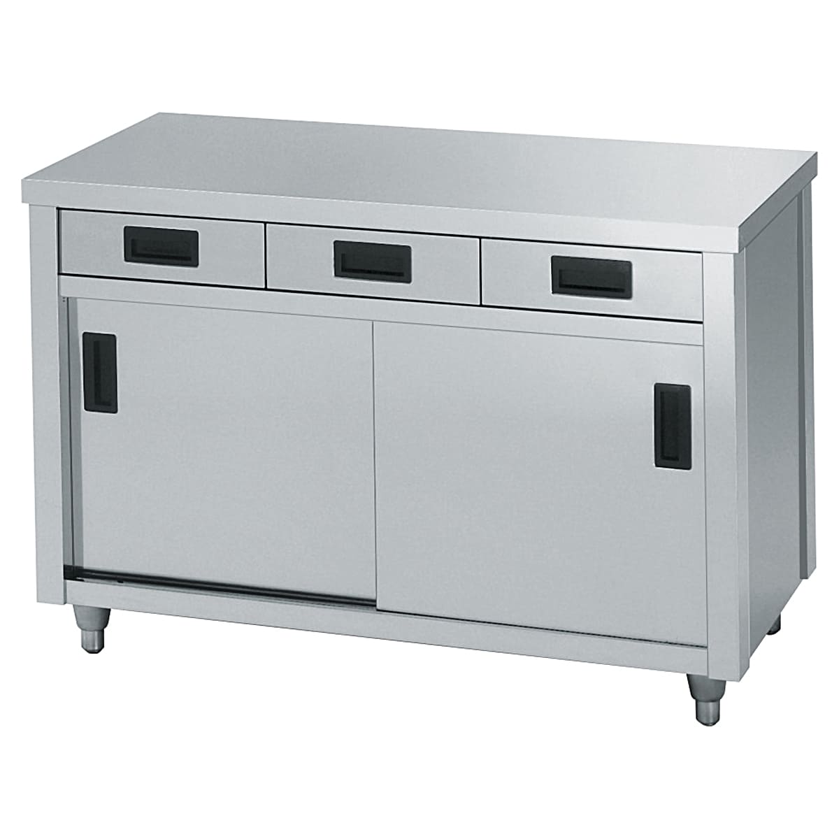 M▽業務用 厨房 作業台 棚 戸棚 キャビネット ステンレス (Fe1865