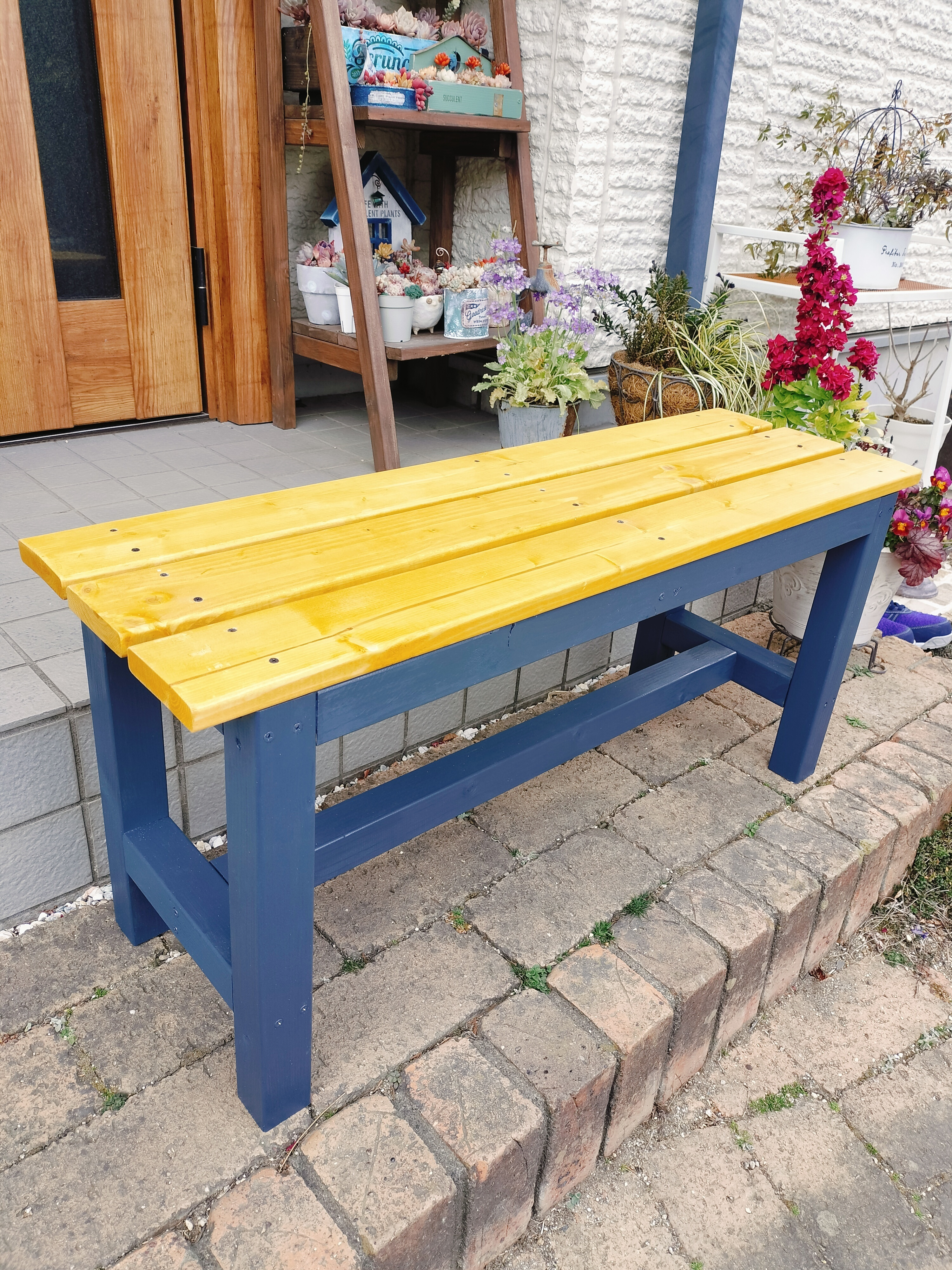 ルイージさん専用】アジアンスタイル 木製ベットベンチ（取りに来て