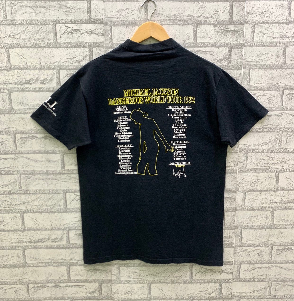 Vintage 90s Michael Jackson Dangerous World Tour 1992 in Japan T