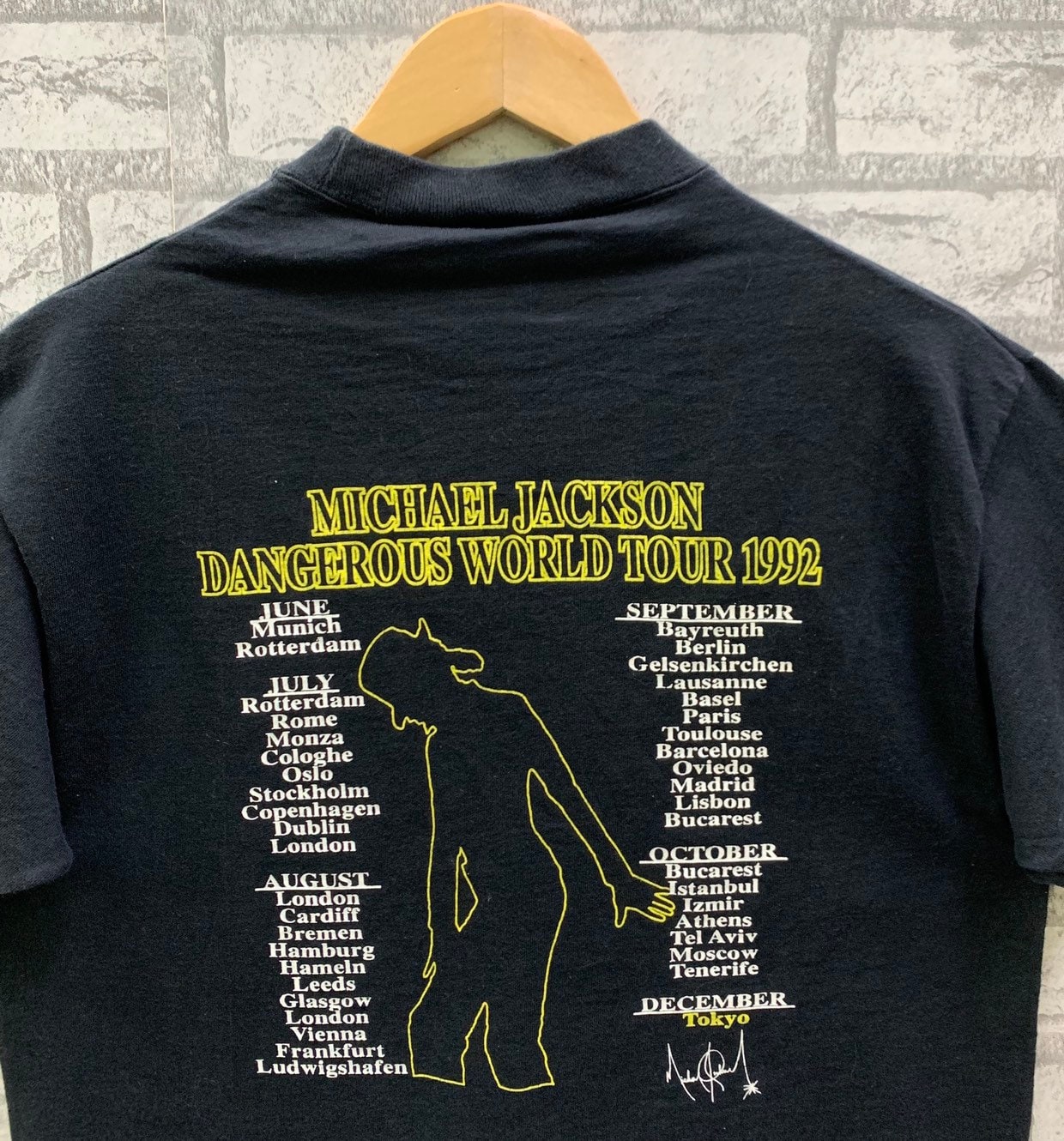 マイケル ジャクソン Tシャツ Lサイズ DANGEROUS TOURS 90s マイケル