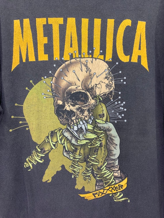 Vintage Metallica T-shirt 90s Concert 1997 Re Load Tour Pushead