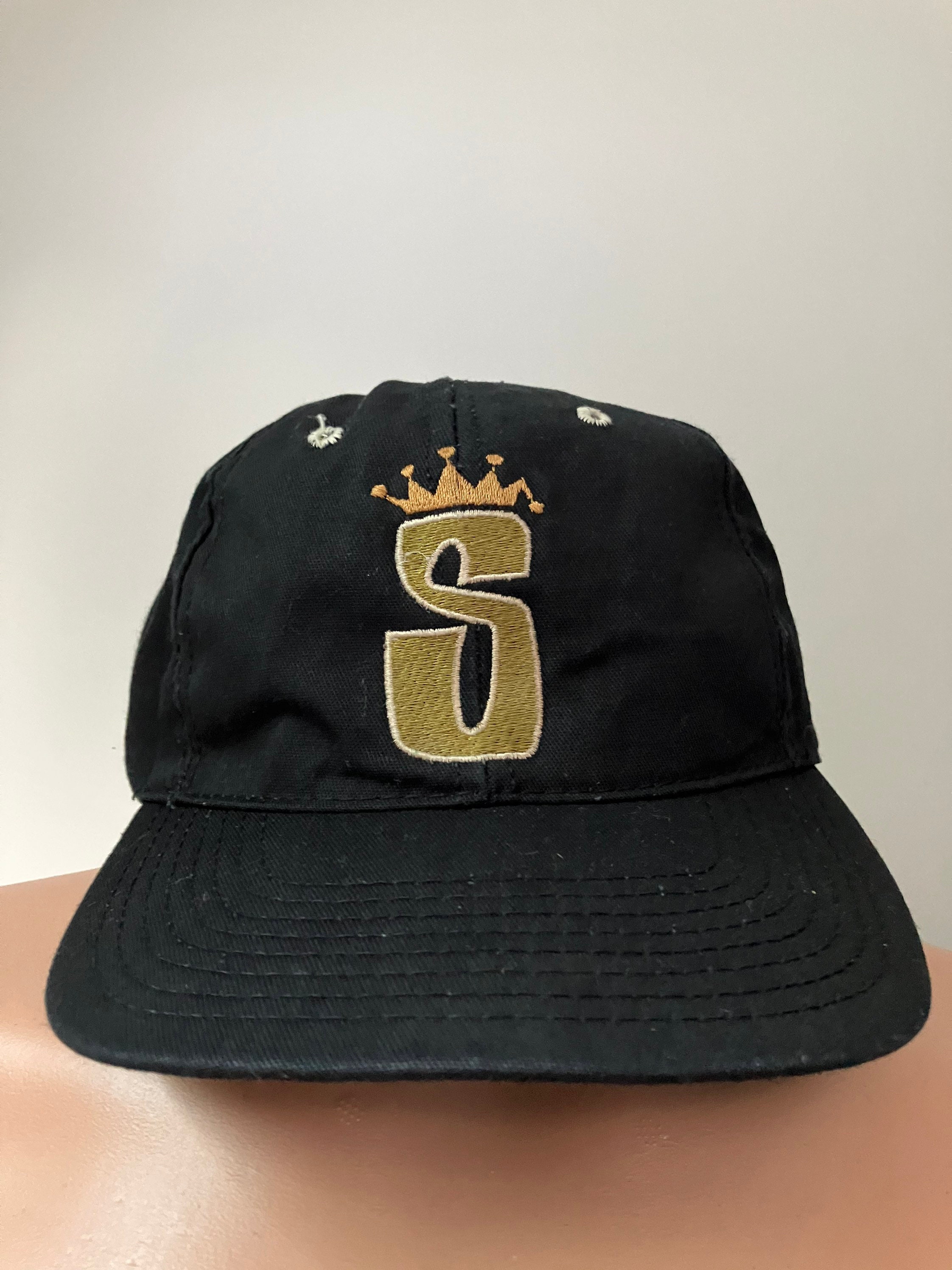 Vintage Stussy S Crown Snapback Hat 90's - Etsy