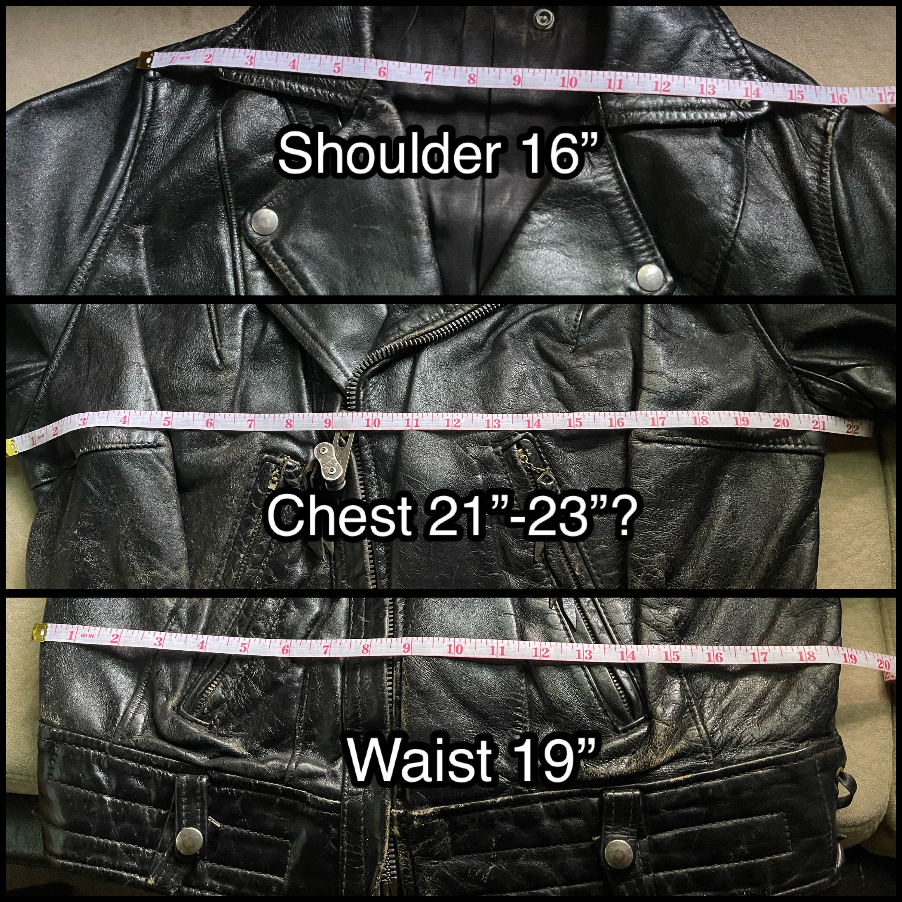 Rare 50s 60s Langlitz Columbia Leather Jacket Petite Ladies Large