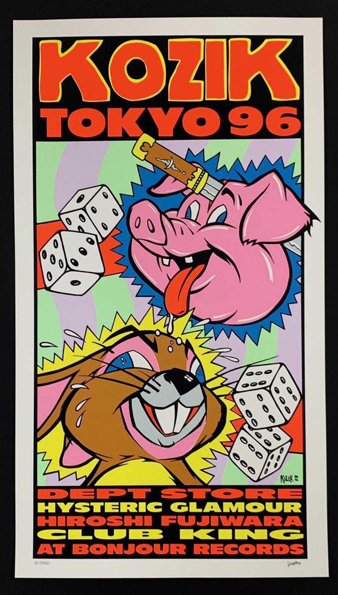 KOZIK TOKYO 96 シルクスクリーン ポスター KOZIK TOKYO 96 シルク