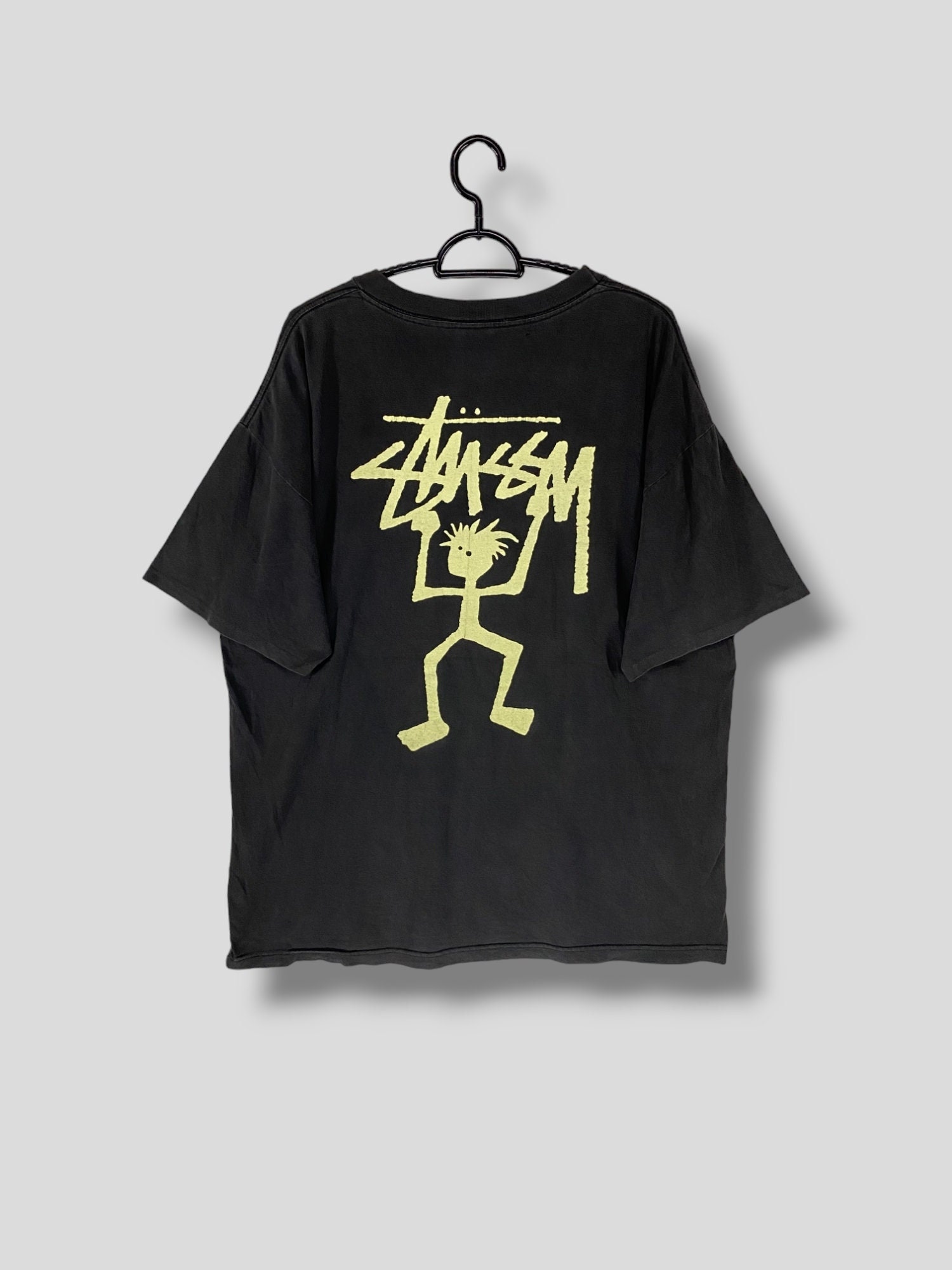 Rare Vintage Late 80s Stussy Native Stickman Tshirt International