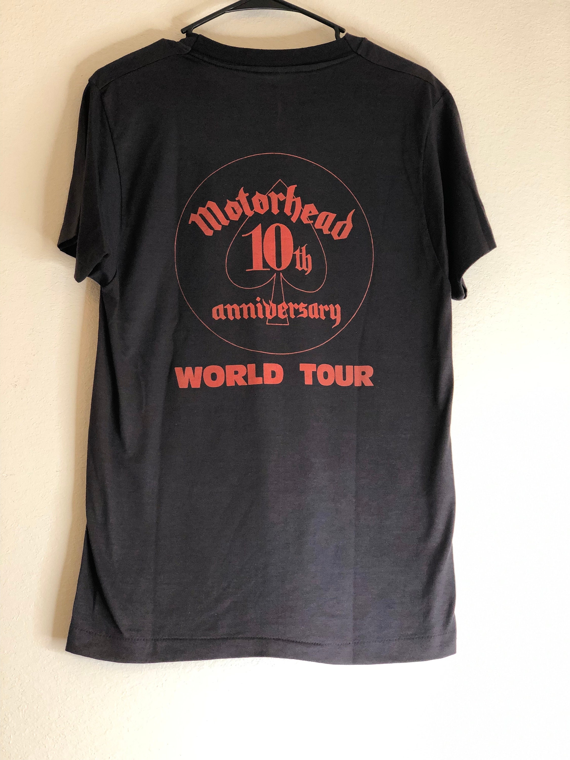 1985 Vintage Motörhead 10th Anniversary World Tour T-shirt | Band