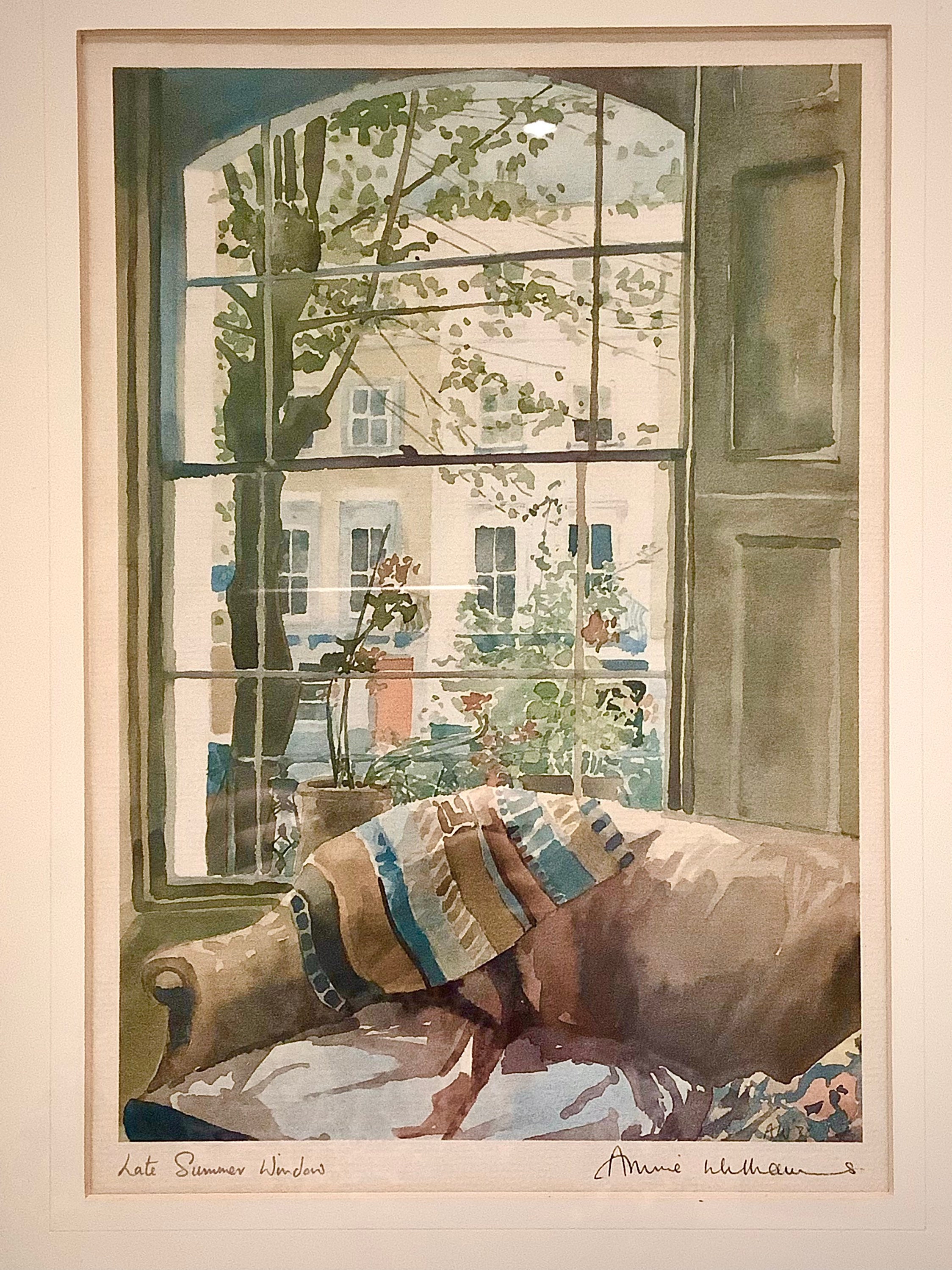 A Beautiful Vintage Signed Watercolour Print Titled Late Summer