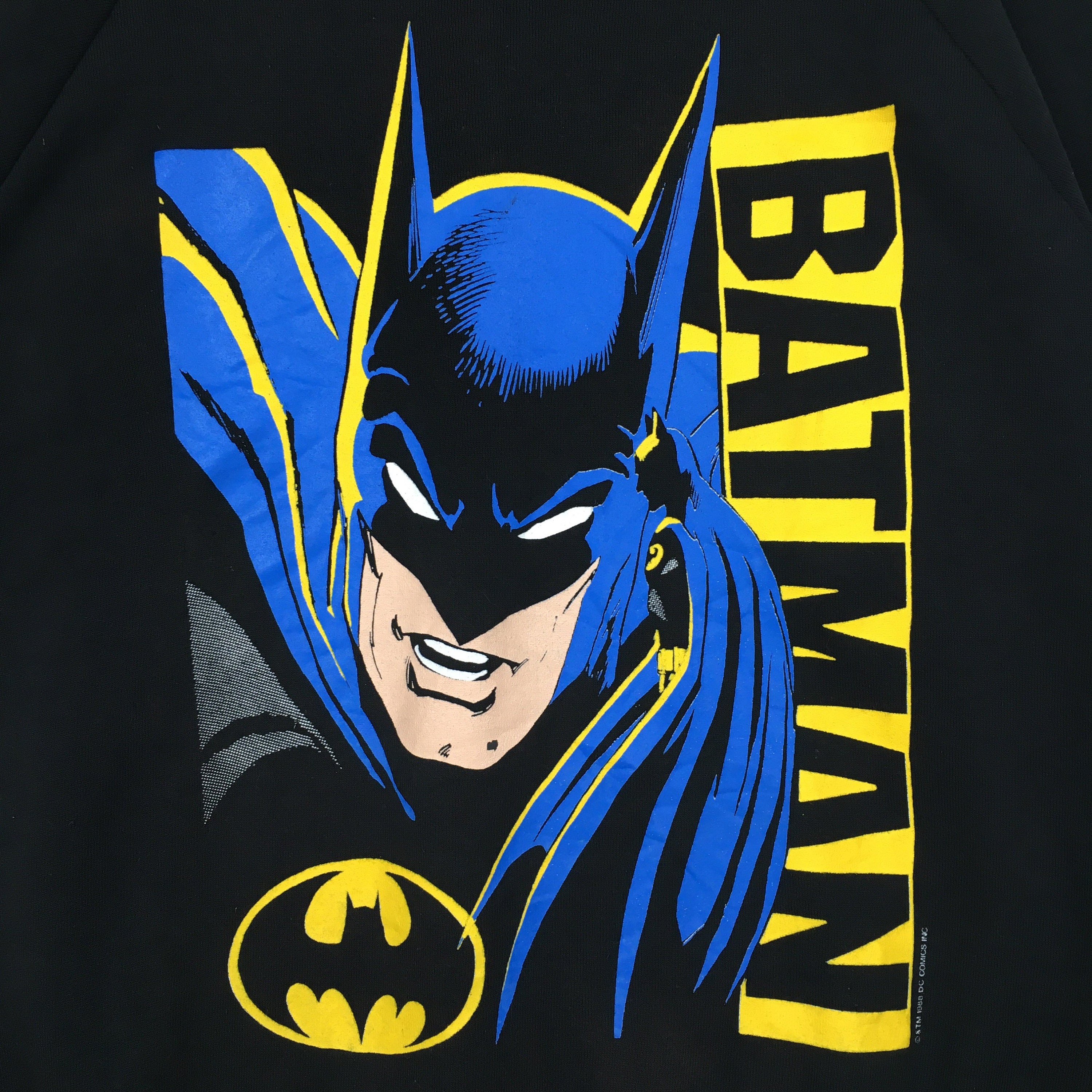 Vintage 1988 Batman Sweatshirt Batman DC Comics Characters 80s