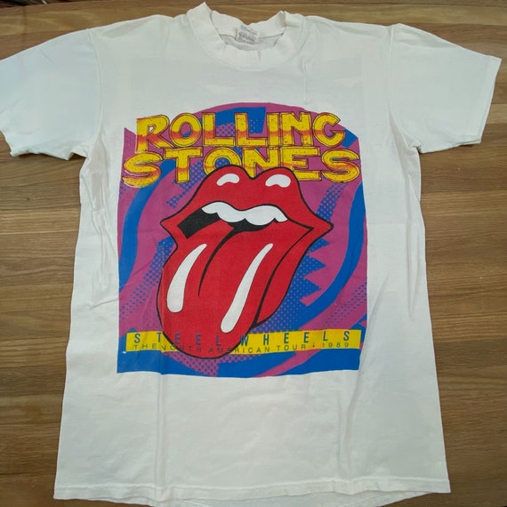 1989 Rolling Stones T-shirt L (A1661) - Etsy