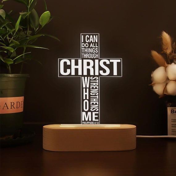 Personalized I Can Do All Things Philippians 4:13 Acrylic Bible