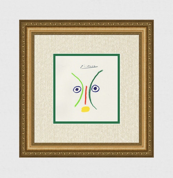 PICASSO 陶製人物画 フレーム付き 陶画 ピカソ 裸婦 陶額 瀬榮陶器