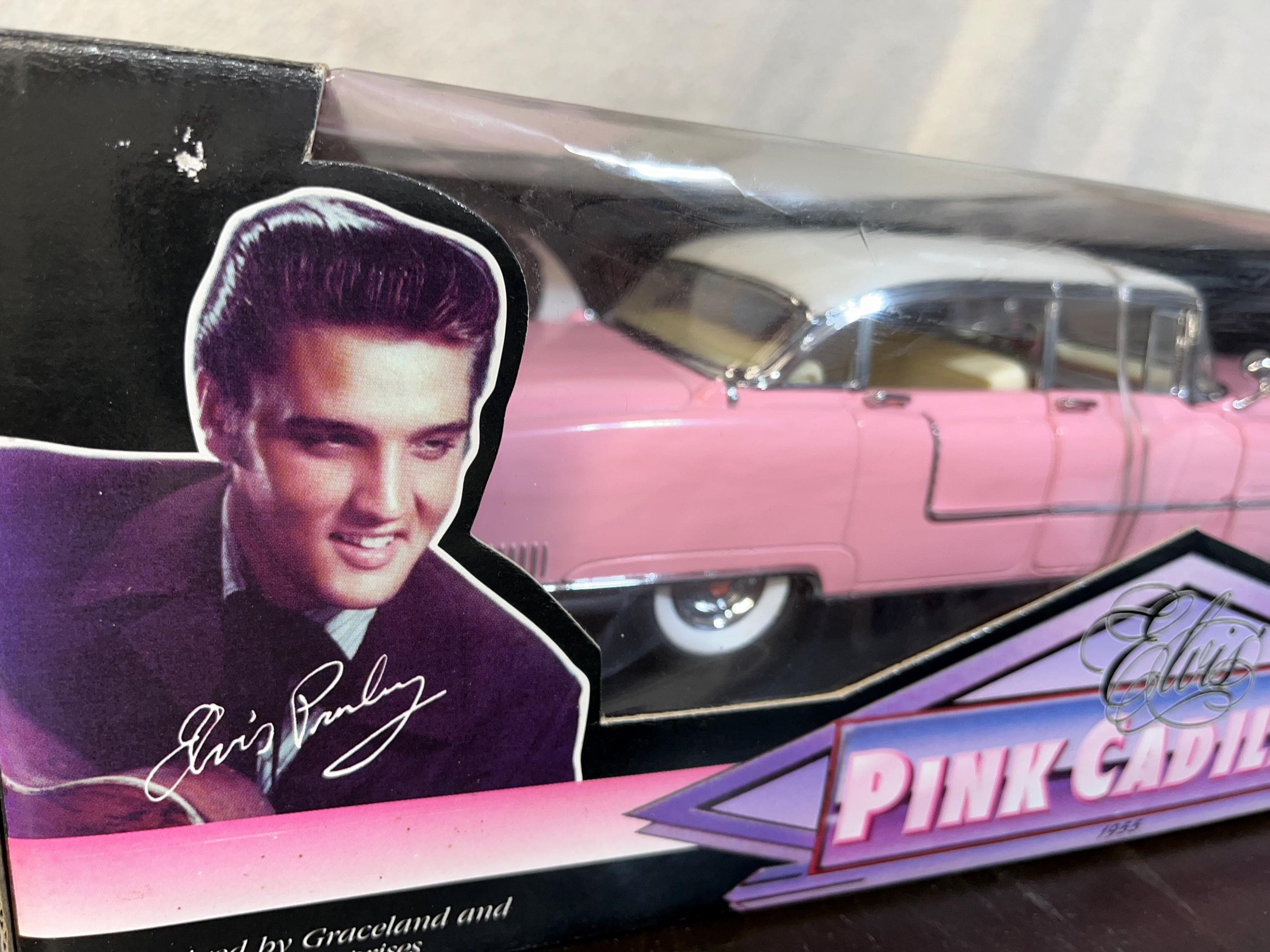 MRC 1:18 Scale Elvis Pink 1955 Cadillac Fleetwood Diecast Model