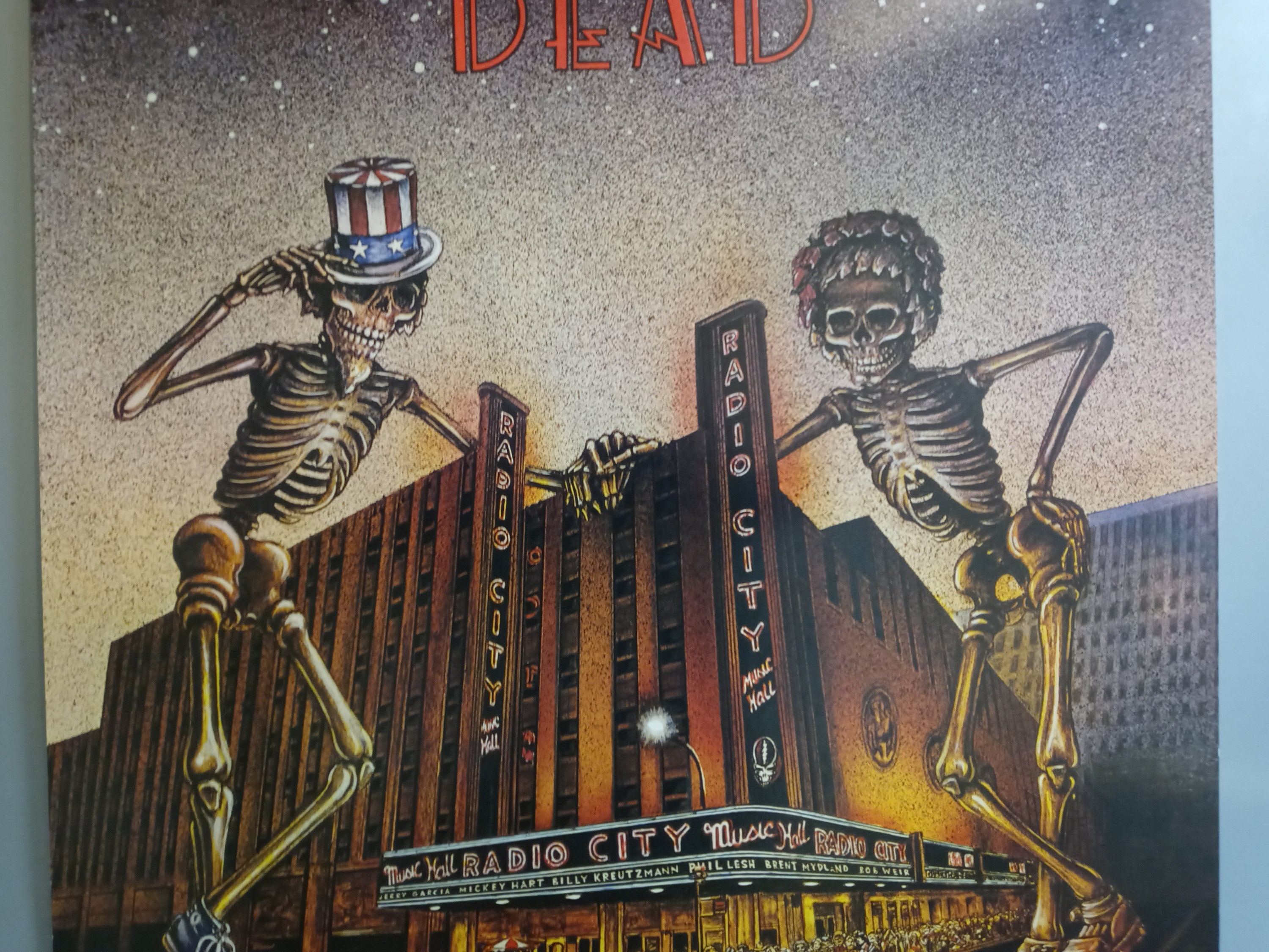 Poster Grateful Dead Radio City Music Hall 1980 Poster - Etsy