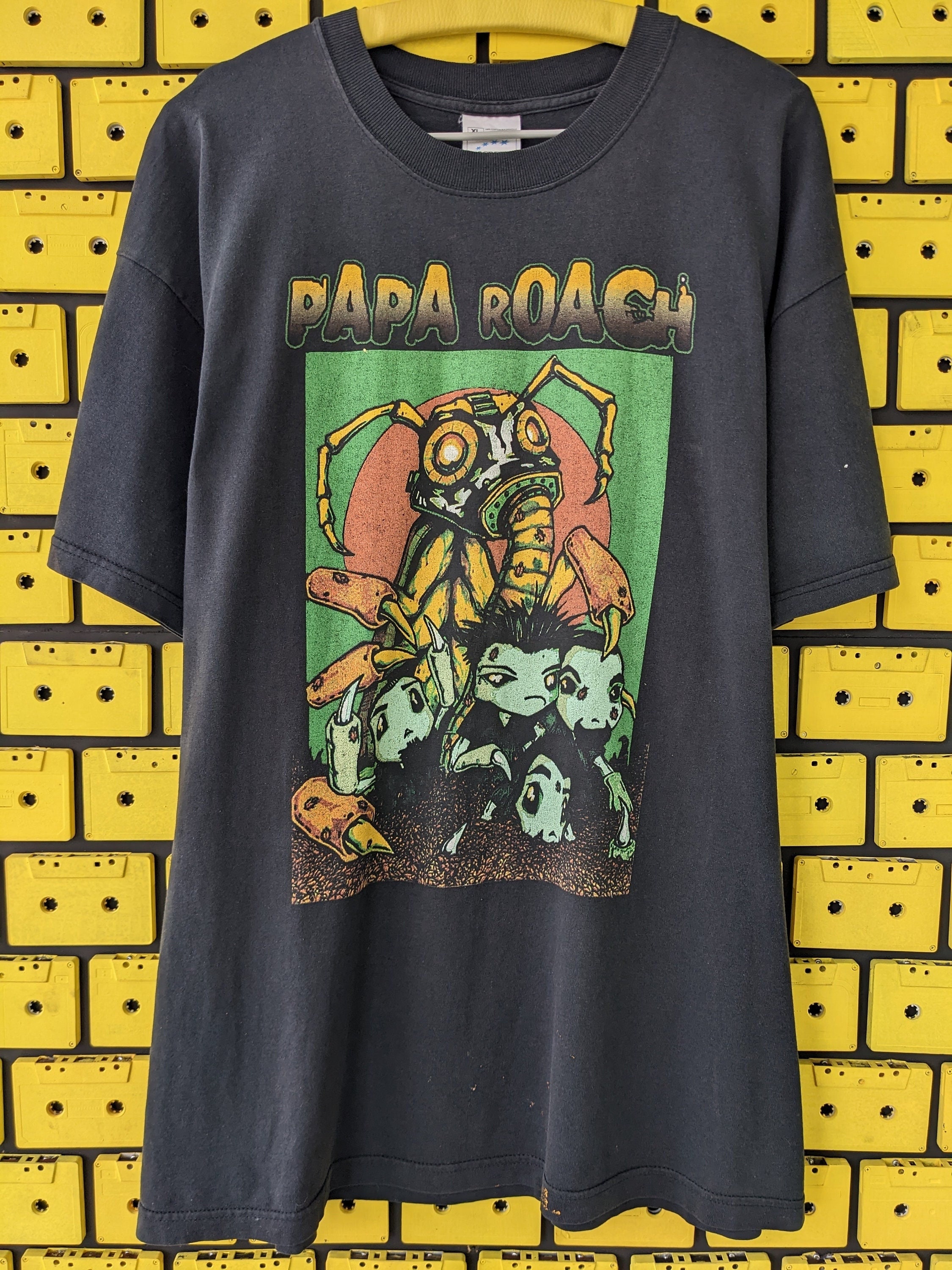 Vintage 2001 Papa Roach T-shirt European Infestation Tour