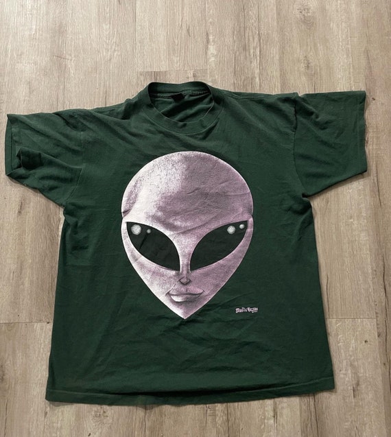 Vintage Alien Head Shirt 90s Fashion Victim Streetwear Grail - Etsy