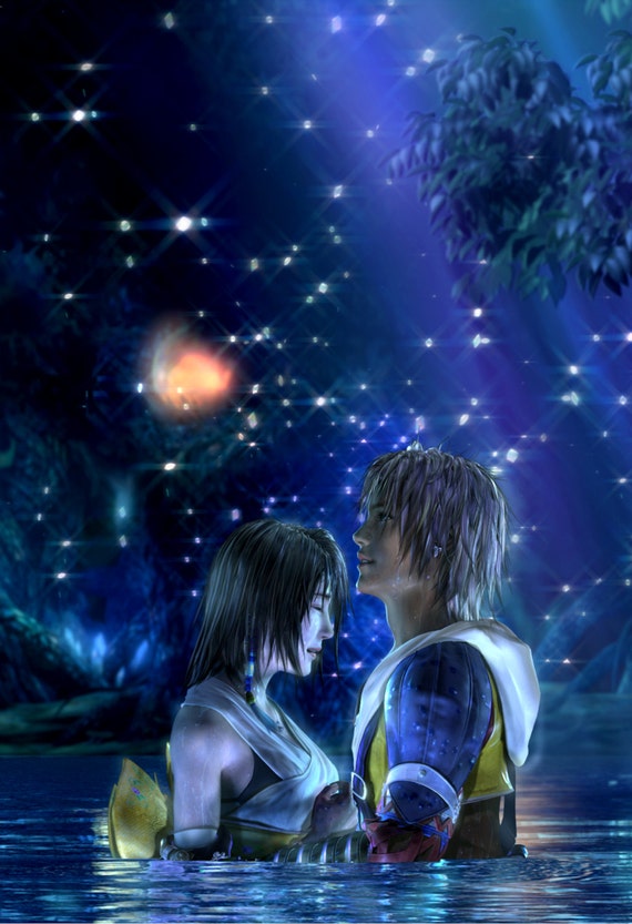 Final Fantasy X Tidus and Yuna -poster 13x19 - Etsy
