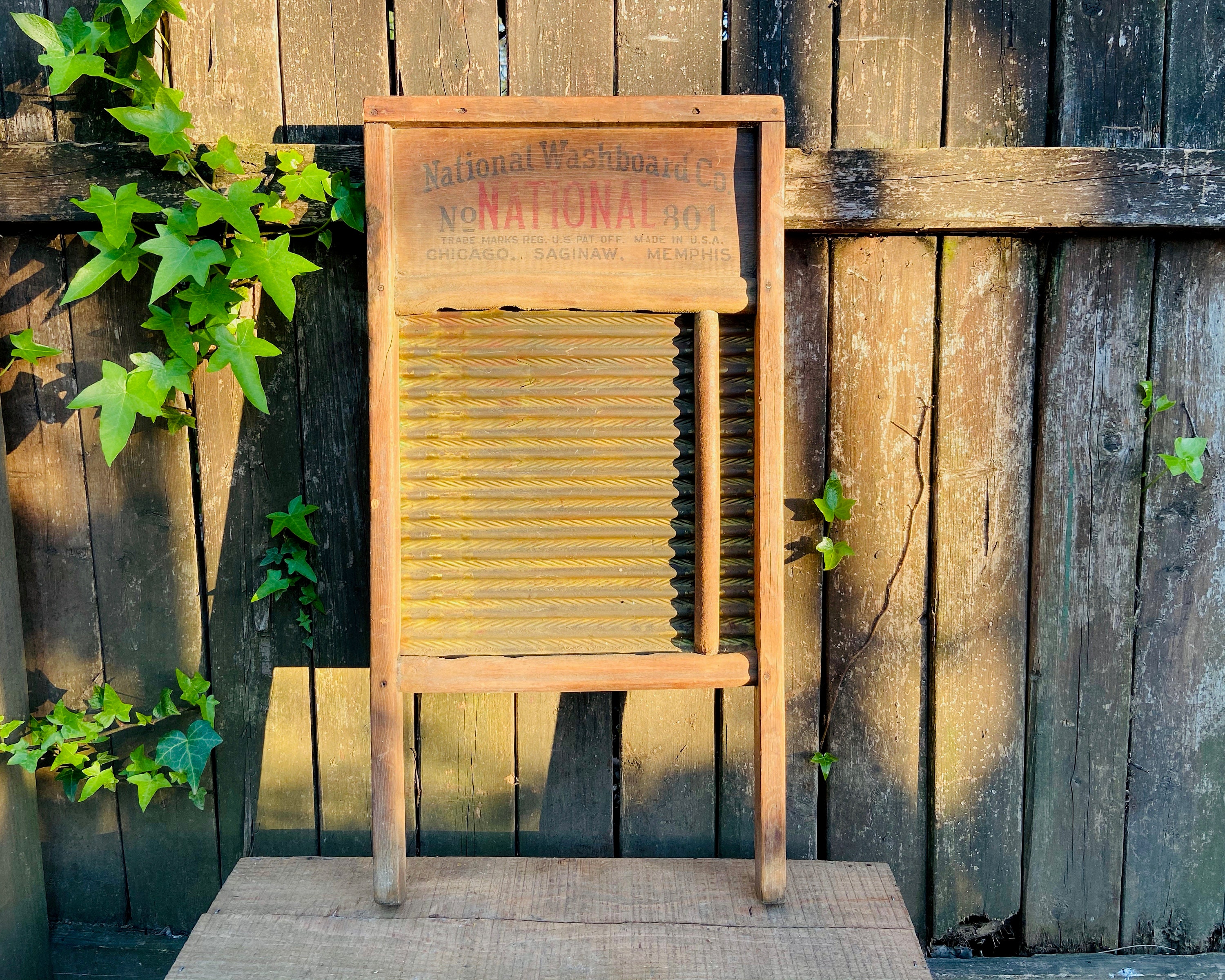 Antique National Washboard: Rustic Americana Farmhouse Decor - Etsy