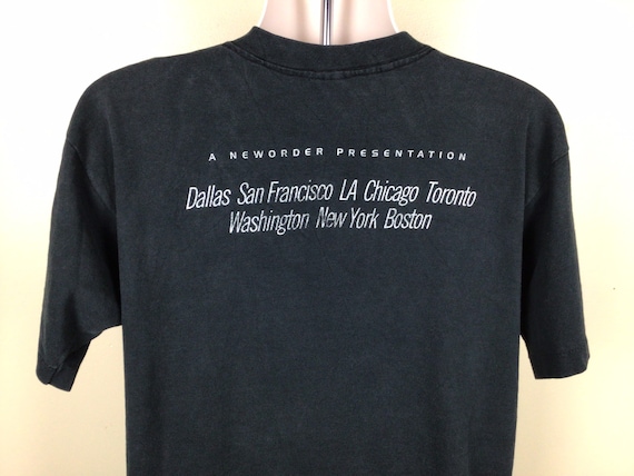 Vtg 1993 New Order Live From Republic Concert T-shirt Black L 90s