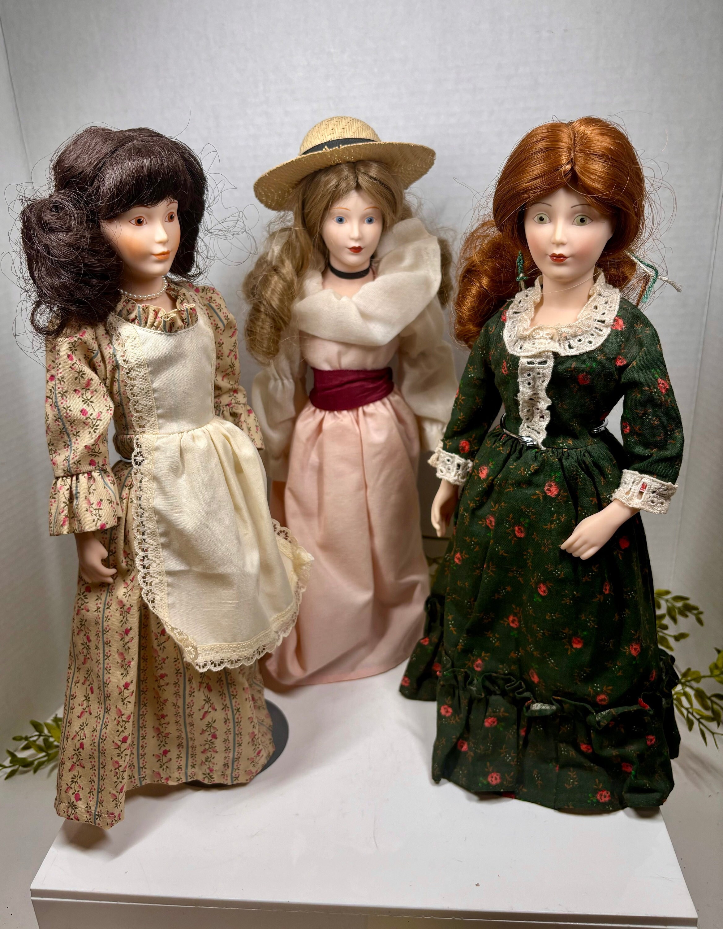 Franklin Mint Heirloom Dolls Little Maids of 13 Colonies 1980s Lot