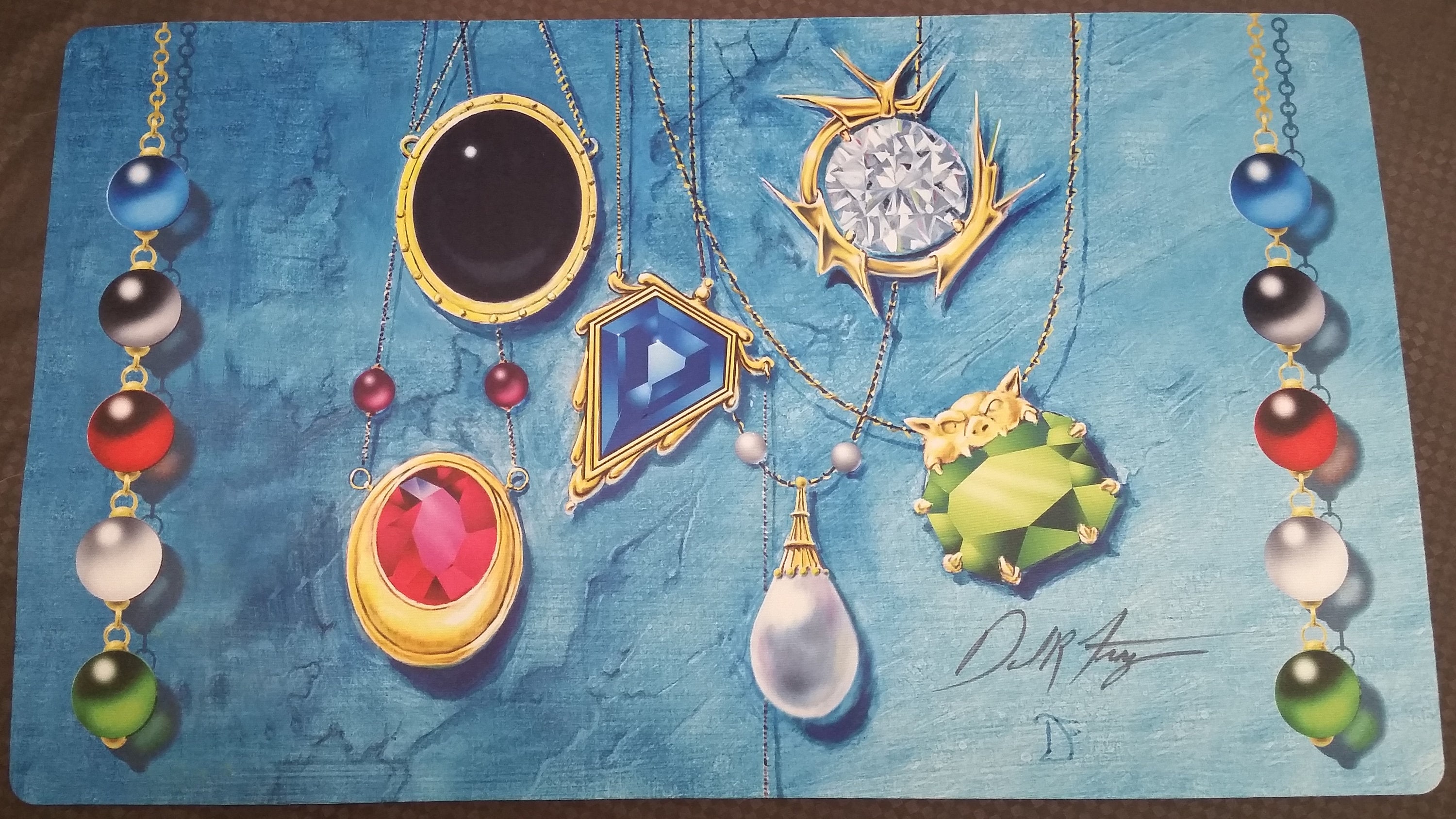 ダン・フレイザー直筆サイン入りマルチモックスMTGプレイマット