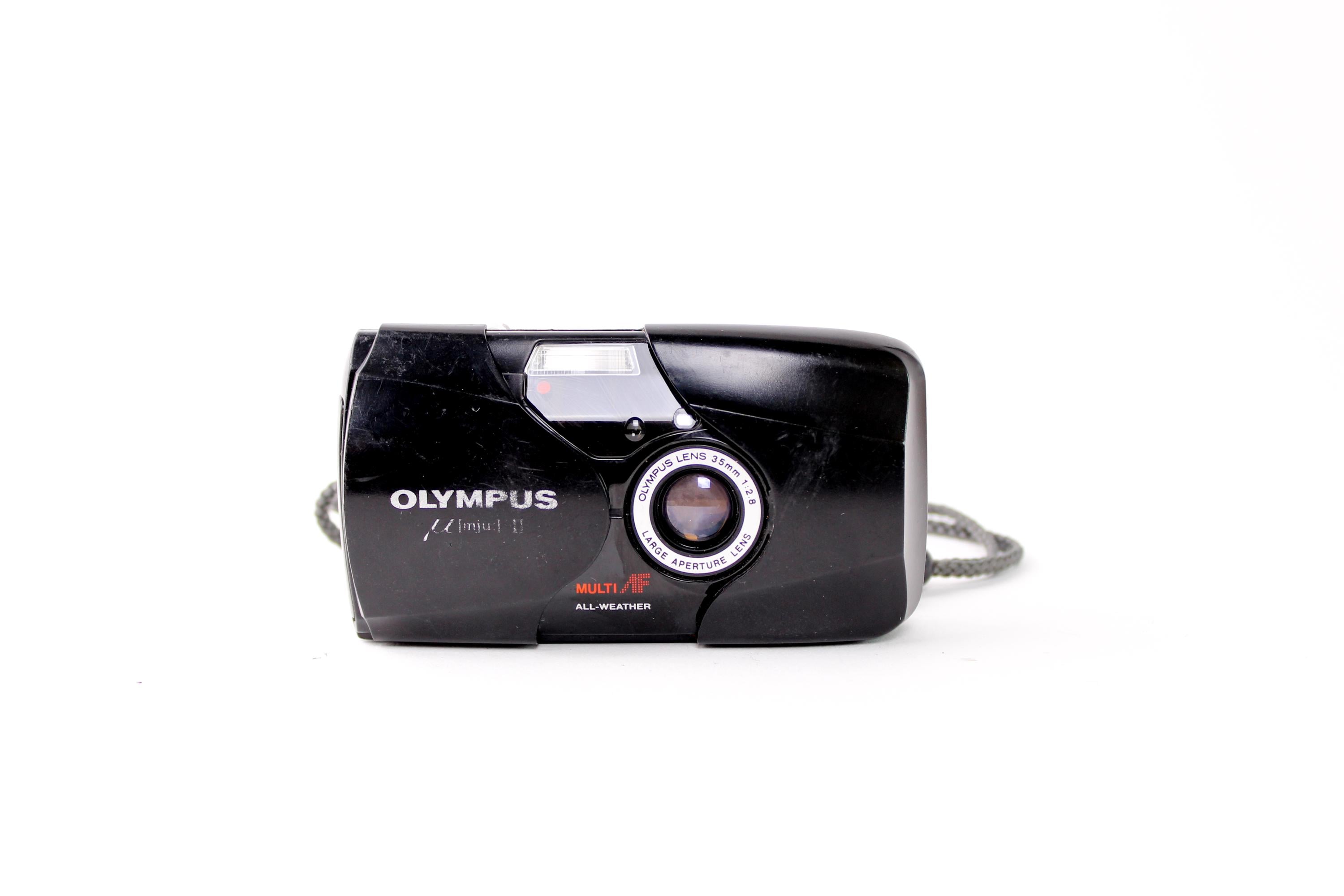 Olympus Mju II Black 35mm Film Camera, Olympus Stylus Epic Black