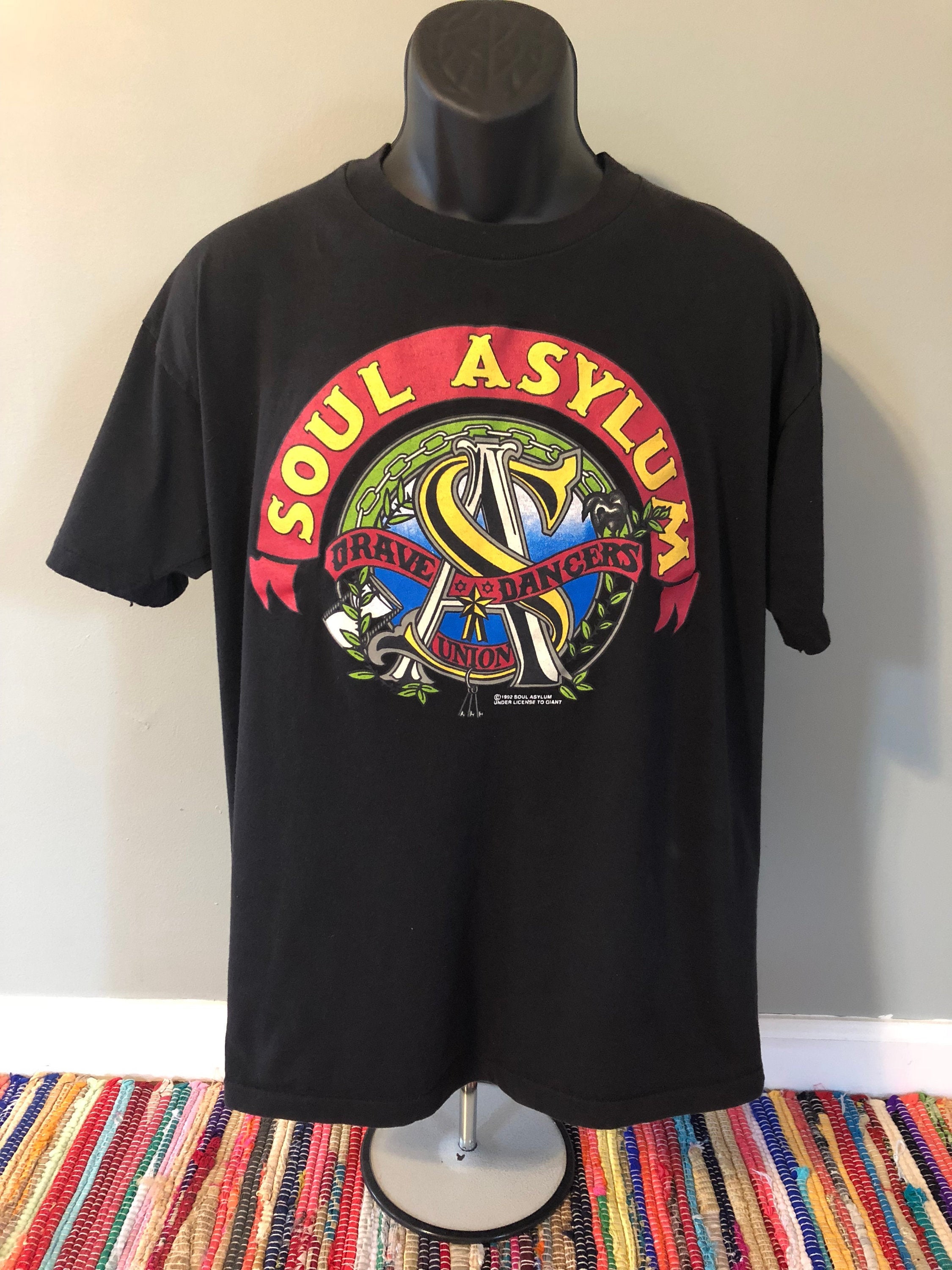 1992 Soul Asylum Tour Shirt Vintage 90s Concert Band Tee Grave