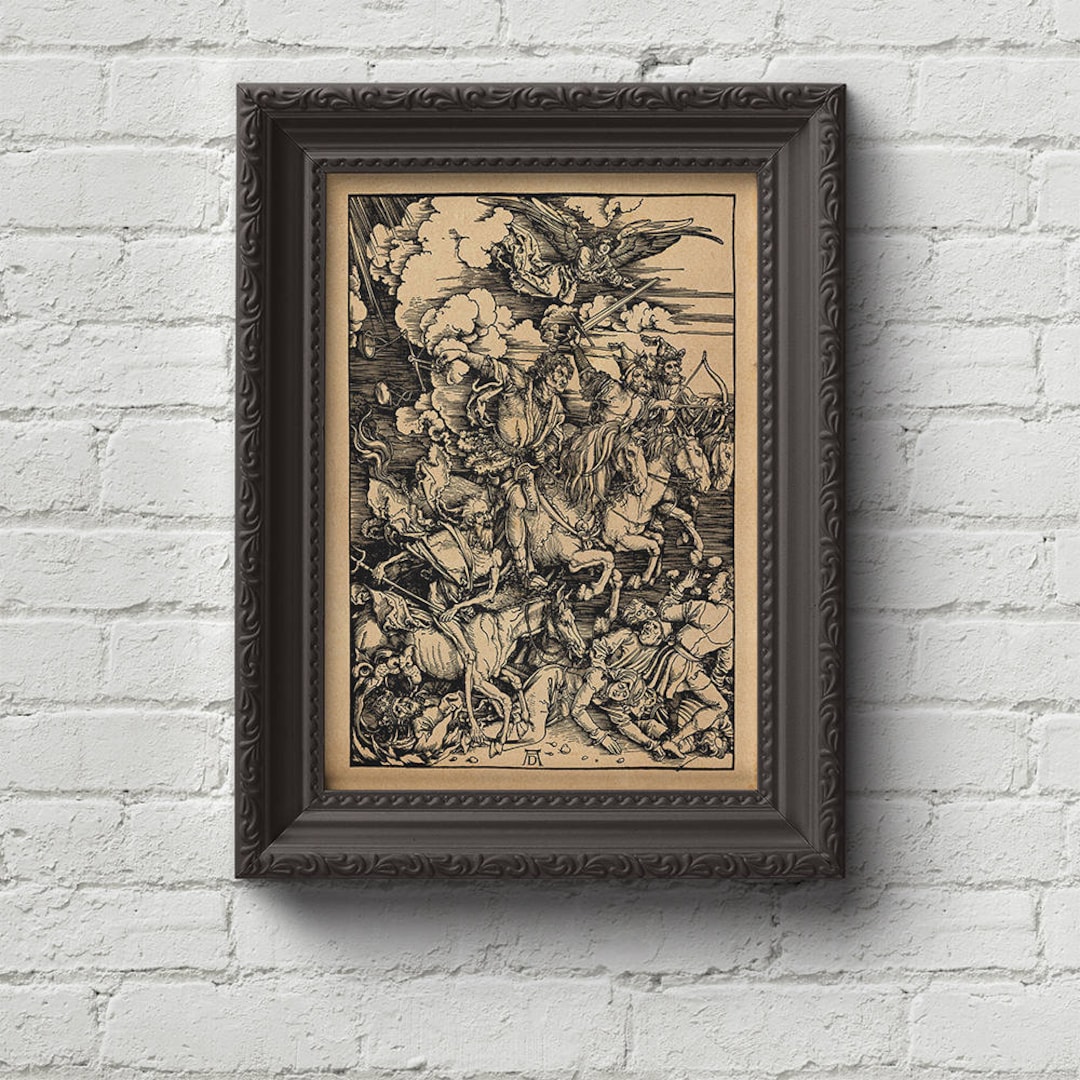 黙示録の四騎士 - アルブレヒト・デューラー 版画、壁アート、アート