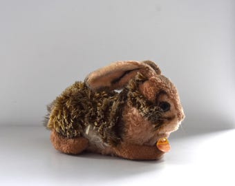 Steiff Bunny Baby Rabbit Sassy 8 Inches Original Bows Vintage 1965
