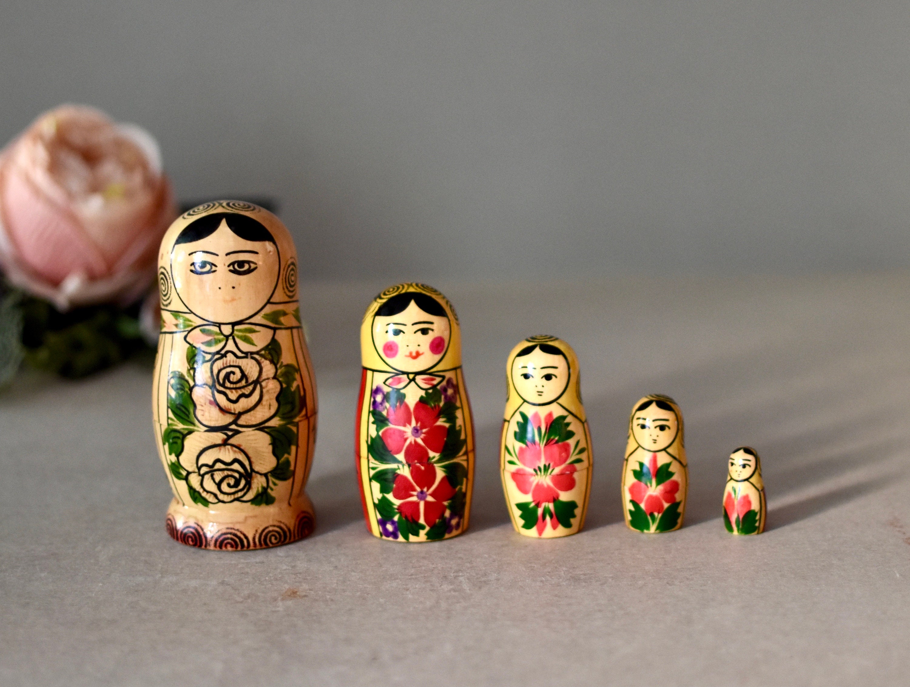 ロシア ヴィンテージ マトリョーシカ 13体 長期保存 ヴィンテージ