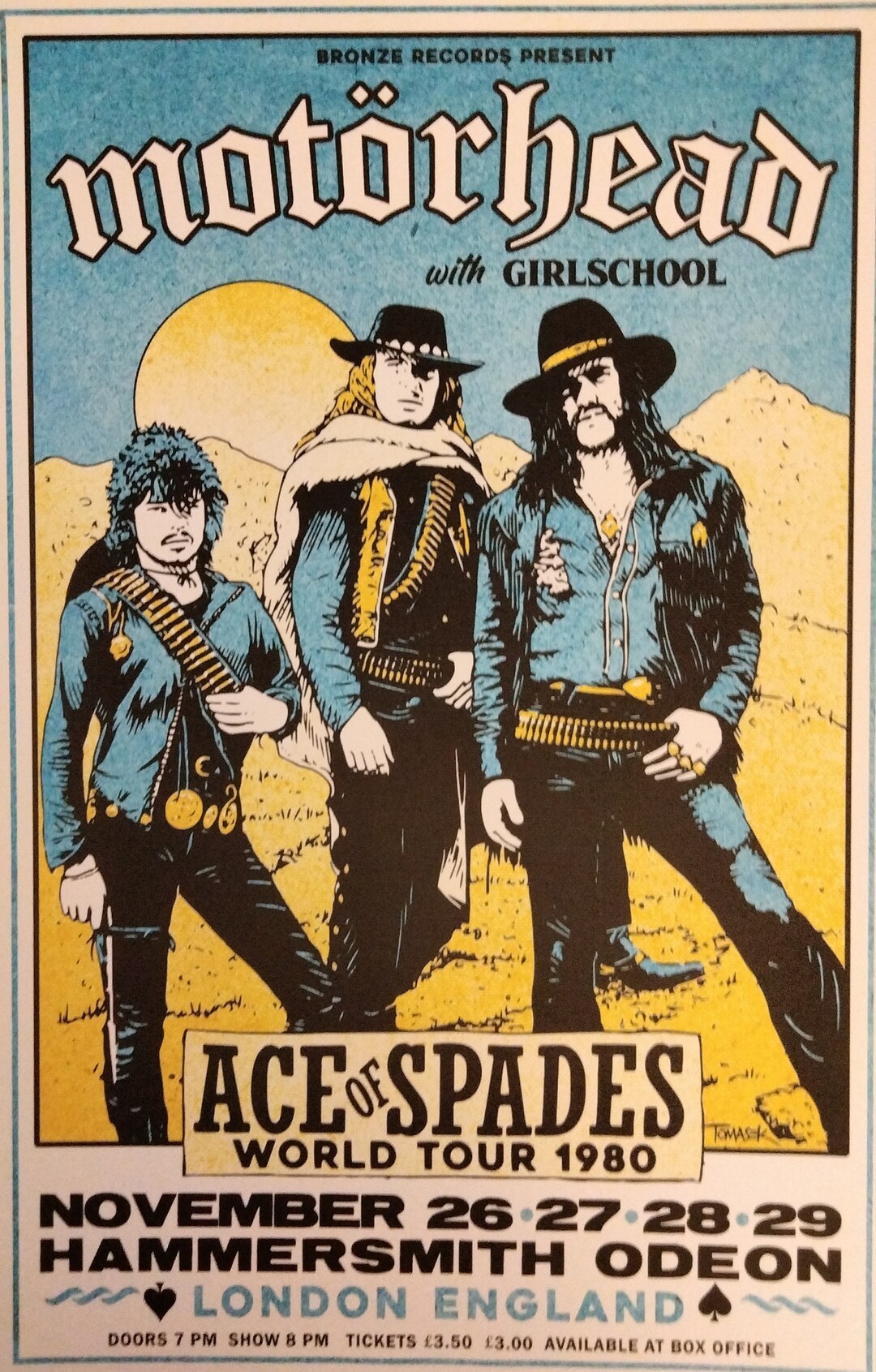 ヴィンテージパンクポスター￼Motörhead GirlsSchool