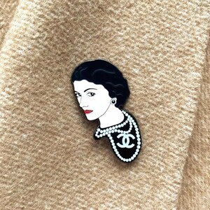 Vintage Coco Chanel Brooch - Etsy